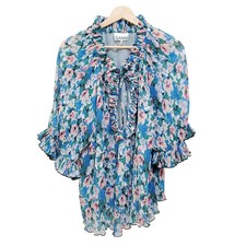 GANNI - White Green Multi Women's Tunic