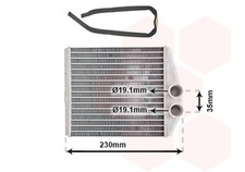 VAN WEZEL Wärmetauscher Innenraumheizung 37006355 für VECTRA YS3F OPEL SIGNUM CC