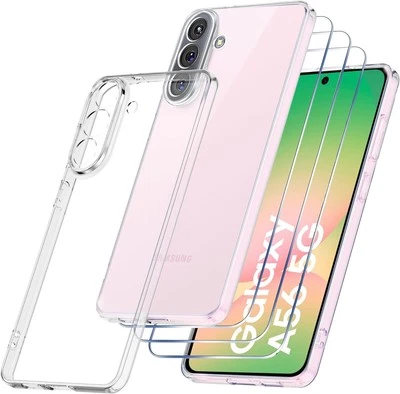 SBOX Funda transparente a prueba de golpes y protector de pantalla para Samsung Galaxy A16 A26 A36 A56 5G