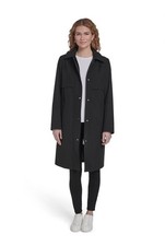 DKNY Woman Trench Black Rain Coat XXL