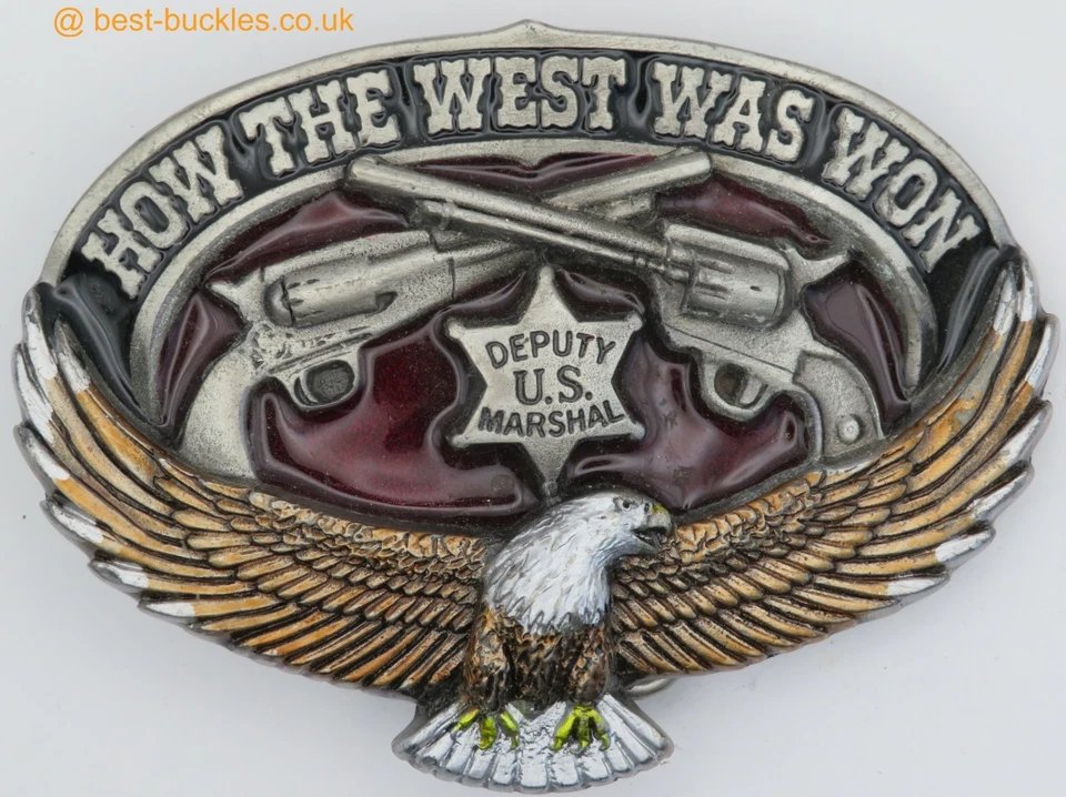 How The West Was Won belt buckle in mint condition by Great American buckles - Image 3 of 3