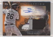 2018 Topps Inception Patch Orange 3/10 David Dahl #IAP-DD Patch Auto 9cf