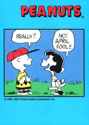 1992 Pro Sport Specialties Peanuts  #70 Really? No! April Fool!!  