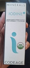 Codeage Iodine Drops USDA Certified Organic, Vegan Liquid Mineral 1 fl oz