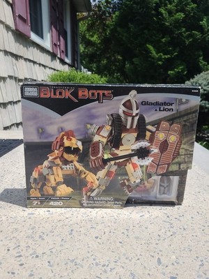 Mega Bloks Blok Bots Gladiator & Lion New Sealed 2001