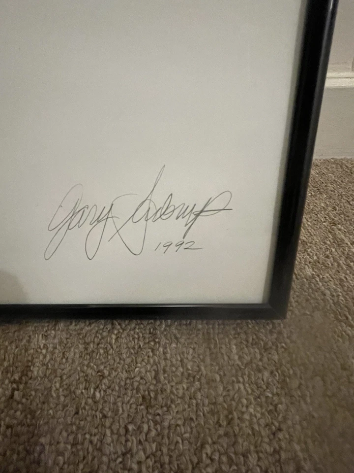 * Единственный в своем роде * - 16 «X 24» Мухаммед Али карандаш рисунок - в рамке - Изображение 2 из 2