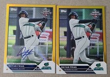 2 Dayan Frias 2023 Topps Pro Debut Gold Foil Prospect 1 Auto 1 None Auto /50 