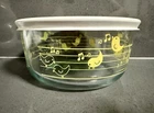 Pyrex 4 Cup Storage Bowl Yellow Chicks Music Notes With Lid-read Notes