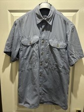 Rohan On Route SS Shirt Blue Small Moisture Control Short Sleeve