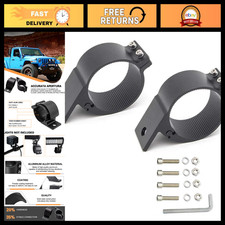 Adjustable Tube Clamp Mounting Bracket for 3" Bull Bar Roof Rack LED Light Bar