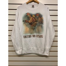 Vintage united we stand fire fighter Crewneck sweatshirt size medium