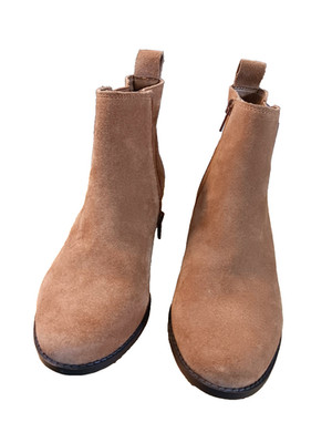 Vionic Othopedic Roseland Water-repellent Suede Womens Boots Toffee Brown Size 6