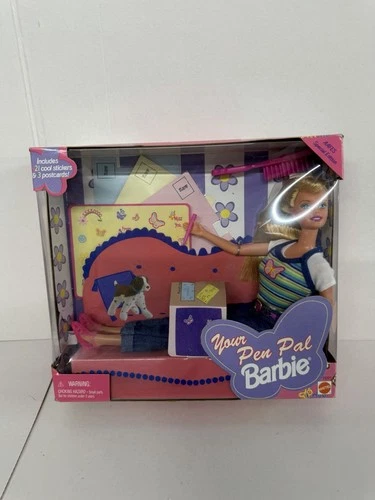 VTG 1998 Mattel Your Pen Pal Barbie Doll AAFES Special Edition NIB