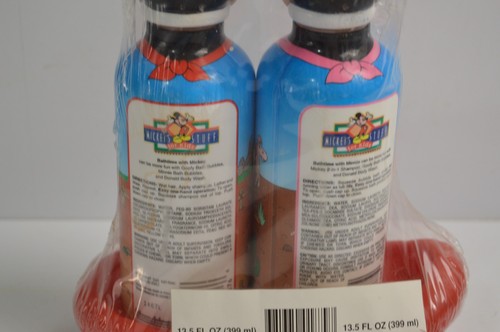 Vintage S.S. Mickey & Minnie Bubble bath & 2 in 1 Shampoo Conditioner Sealed NIP - Picture 8 of 17