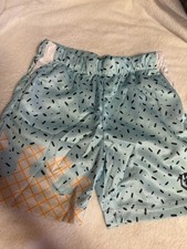 Baseball Lifestyle 101 Splatter Shorts Green Mint Ice Cream Mesh Kids 1-2y