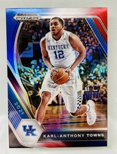 2021 Panini Prizm Draft Picks Karl-Anthony Towns Red White Blue Prizm #67