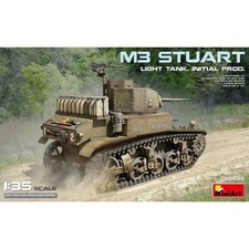 Miniart 1/35 WWII US Army M3 Stuart Very Early Production Plastic Model