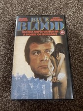 Blue Blood Big Box VHS Rental Copy Cult 18+ Movie 1984 Oliver Reed Derek Jacobi