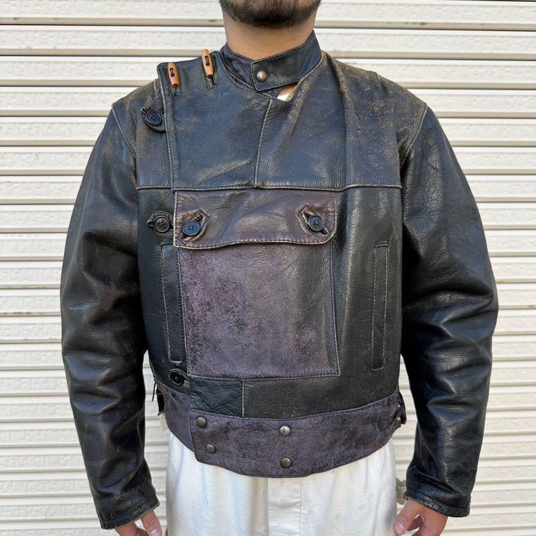 ジャケット・アウター Swedish Army type Leather Motorcycle JKT STUDIOSHOOT_24JULY-230-