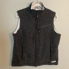 Woolrich Vest Medium 100 Wool Grey Zip Outdoor GORPcore Granola