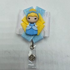 Cinderella Badge Reel Disney Princess Jewelry ID Lanyard Name Tag Holder Nurse