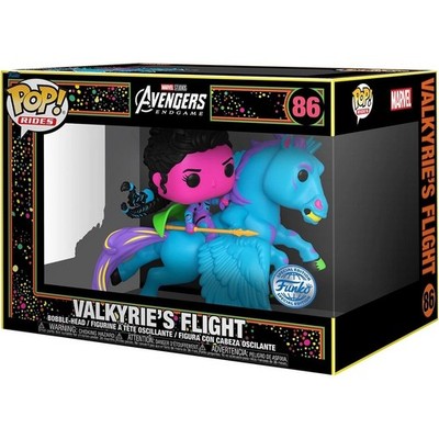 Funko Pop! Rides: Valkyrie's Flight #86 Avengers Endgame Blacklight New