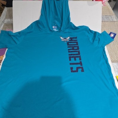 NBA Charlotte Hornets Basketball Men's Hoodie Teal/Purple Size XL