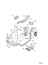 Jaguar Genuine Fuel Feed Pipe Fits XJS Coupe Convertible 1975-1996 EBC10839