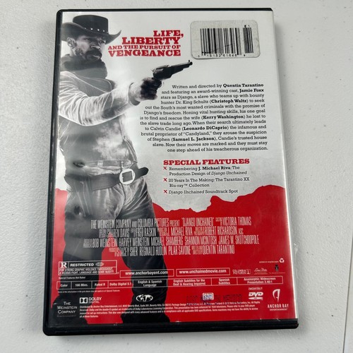 Django Unchained DVD 2012 Quentin Tarantino Jamie Foxx Leonardo DiCaprio - Picture 2 of 2