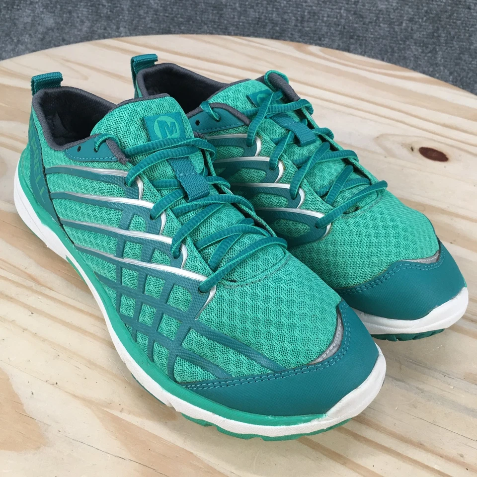 Merrell Zapatos Mujer 8 Desnudo Acceso Arco 3 Atlético Correr Tenis Malla Verde Foto 4 de 4