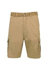 BLUE ROCK GALAXY RUGGED TRAIL MEN'S CARGO SHORTS WITH BELT SIZE 32 - DARK KHAKI