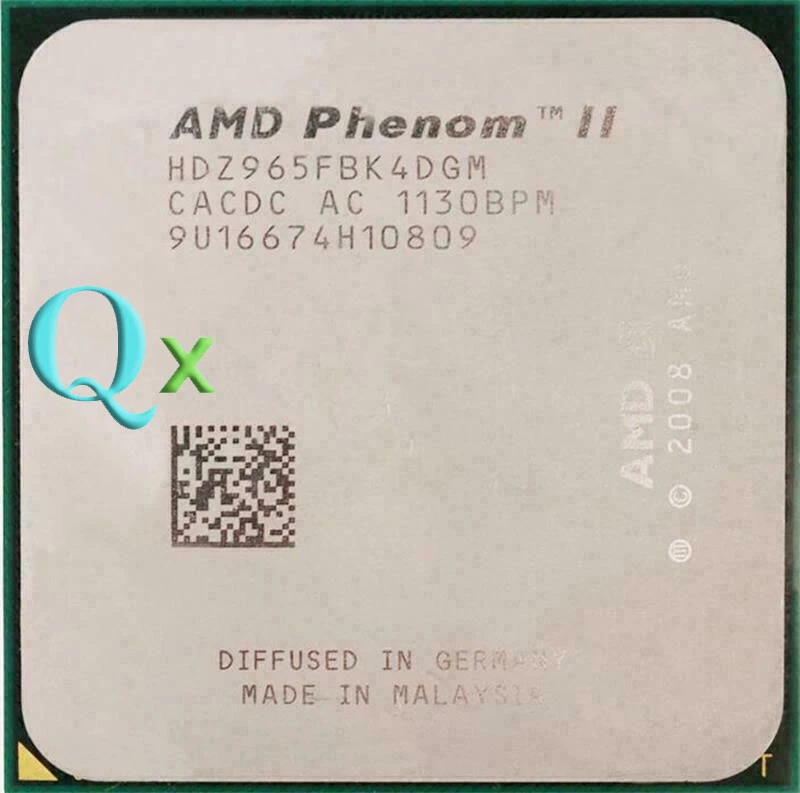 AMD Phenom II X4 965 Socket AM3 CPU Processors Quad-Core 3.4 GHz 6M 125W  - Image 2 of 2