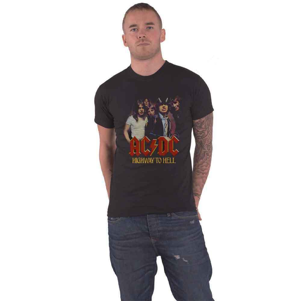 Highway to Hell Official AC/DC Band Logo Unisex Black T-Shirt for Men and Women