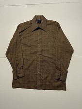 Vintage 70s 80s Givenchy For Chesa All Over Pattern Print Cotton Button Shirt M