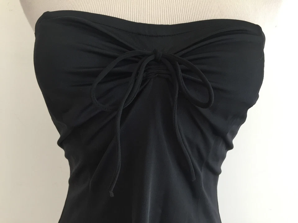 Traje de baño Adrienne Vittadini sin grapas de una pieza traje de baño negro talla 8 Foto 2 de 4