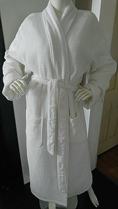 Pottery Barn Waffle Weave White Resort Robe Size Xl Amazing
