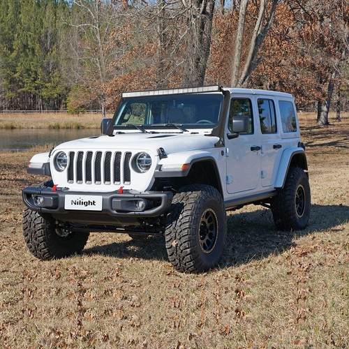 52" LED Light Bar Windshield Mounting Brackets w/ A-Pillar for Jeep JL/JLU 18-24 - Picture 7 of 7