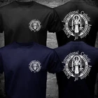 International Catholic Association Of Exorcists St Benedict Medal Logo T-shirt