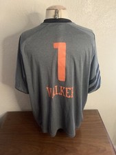 Charlotte Bobcats Basketball #1 Kemba Walker Worn Shooting Shirt Size Large