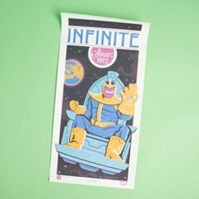 Thanos Art Print Dave Perillo Loot Crate DX Exclusive Limited 12200 New Tube NIT