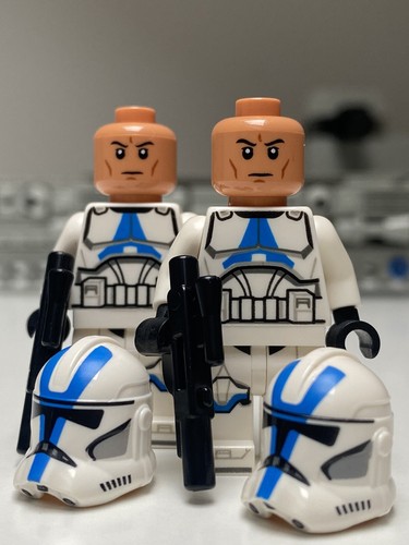 GENUINE LEGO Star Wars Minifigure 2x 501st Legion Clone Troopers sw1094 75280 - Picture 4 of 4