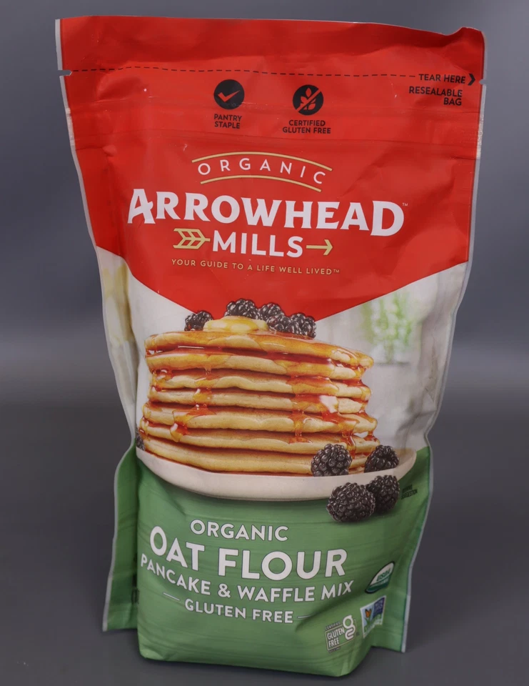 Mezcla de harina de avena y gofres Arrowhead Mills, 16 onzas [paquete de 2] Foto 3 de 4