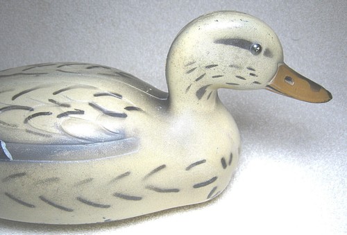 VINTAGE 1956 FAIRFAX FEATHER-LITE STM-55 J.S. MCGUIRE 14" HEN MALLARD DUCK DECOY - Picture 11 of 12