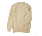 Chunky Wool Fisherman Crew Neck Jumper - Various Colours