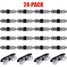 24Pcs Low Voltage Wire Connectors 1Pin 1Way Universal Compact Wire18-22AWG