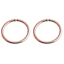 18 GA 14K Rose Gold Filled Helix Huggie Hoop Piercing Cartilage Earrings Nose