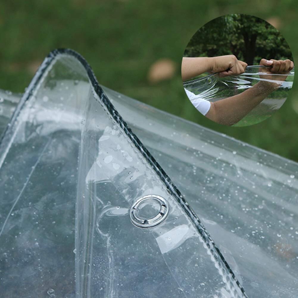 LLPEIJIE026 Abdeckplane 2.5x3m - Wasserdicht & Transparent Mit Ösen