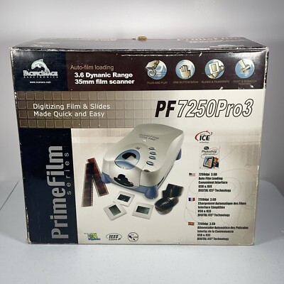 Pacific Image PF 7250 Pro 3 Multi format Film Scanner PrimeFilm 7200 DPI