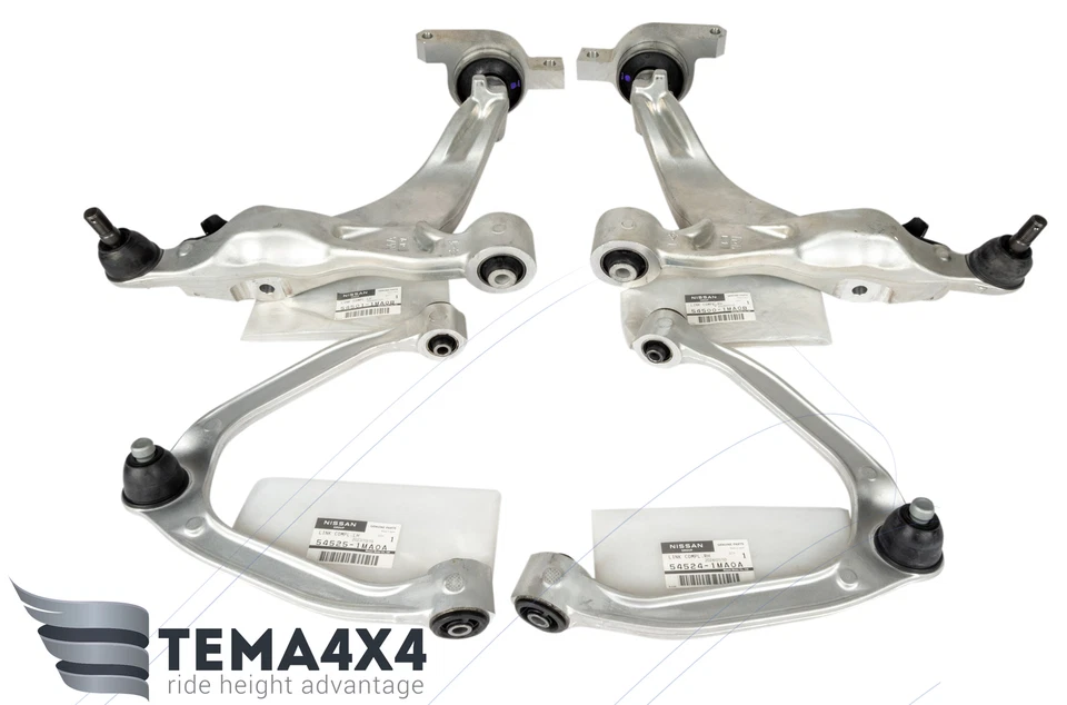 正品原始设备制造商前上下控制臂套装适用于英菲尼迪 M35h M37 M56 Q70 — 第 2/4 张图片