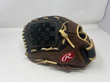 Rawlings 12.5 Lefty Baseball Glove RBG36BC Leather Brown